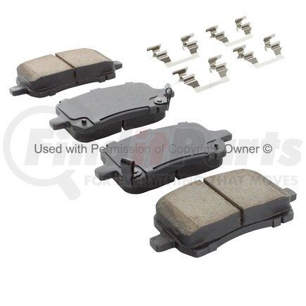 1001-1184M by MPA ELECTRICAL - Quality-Built Premium Semi-Metallic Brake Pads w/ Hardware