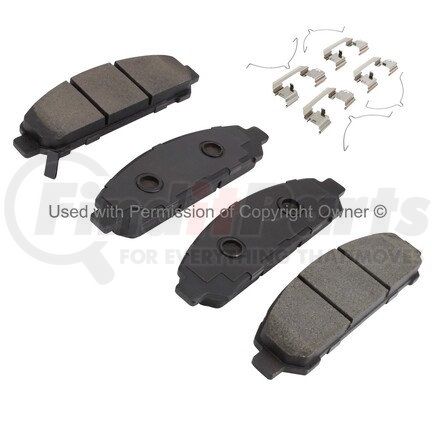 1001-1401M by MPA ELECTRICAL - Quality-Built Premium Semi-Metallic Brake Pads w/ Hardware