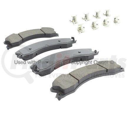 1001-1565AM by MPA ELECTRICAL - Quality-Built Premium Semi-Metallic Brake Pads w/ Hardware