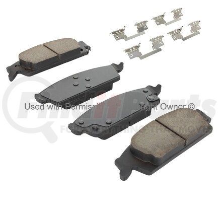 1001-1707M by MPA ELECTRICAL - Quality-Built Premium Semi-Metallic Brake Pads w/ Hardware