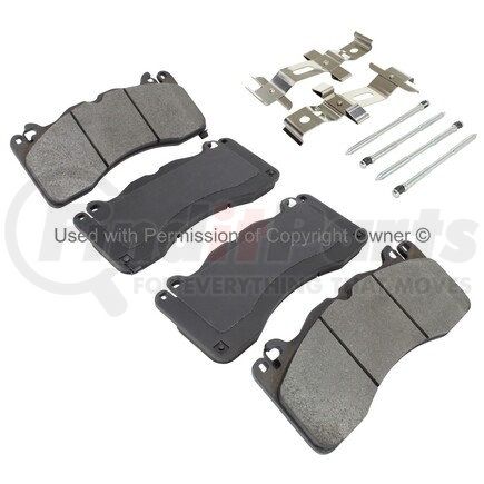 1001-1792M by MPA ELECTRICAL - Quality-Built Premium Semi-Metallic Brake Pads w/ Hardware