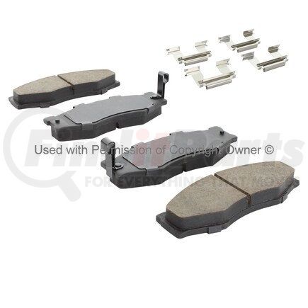 1002-0266M by MPA ELECTRICAL - Quality-Built Work Force Heavy Duty Brake Pads w/ Hardware