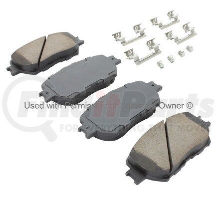 1002-0908AM by MPA ELECTRICAL - Quality-Built Work Force Heavy Duty Brake Pads w/ Hardware