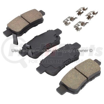 1002-1088M by MPA ELECTRICAL - Quality-Built Work Force Heavy Duty Brake Pads w/ Hardware