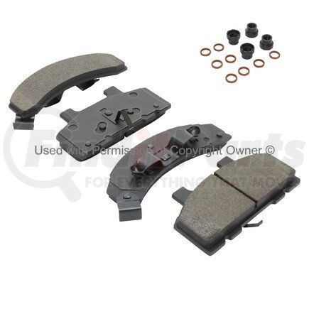 1003-0215AC by MPA ELECTRICAL - Quality-Built Black Series Ceramic Brake Pads w/ Hardware