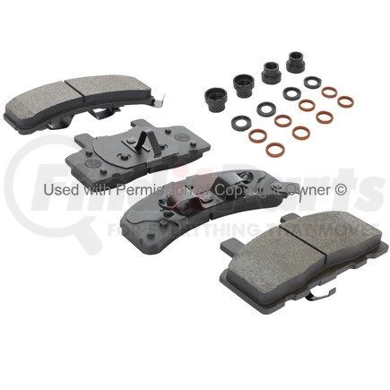 1003-0368M by MPA ELECTRICAL - Quality-Built Black Series Semi-Metallic Brake Pads w/ Hardware