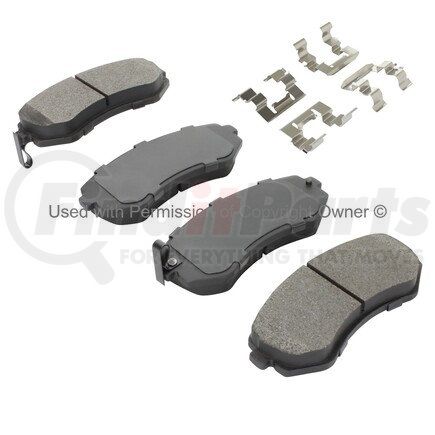 1003-0422M by MPA ELECTRICAL - Quality-Built Black Series Semi-Metallic Brake Pads w/ Hardware