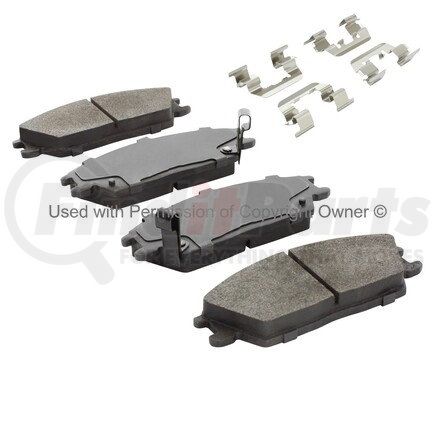 1003-0440M by MPA ELECTRICAL - Quality-Built Black Series Semi-Metallic Brake Pads w/ Hardware