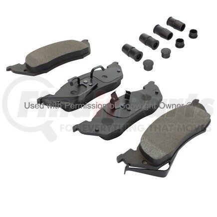 1003-0529M by MPA ELECTRICAL - Quality-Built Black Series Semi-Metallic Brake Pads w/ Hardware