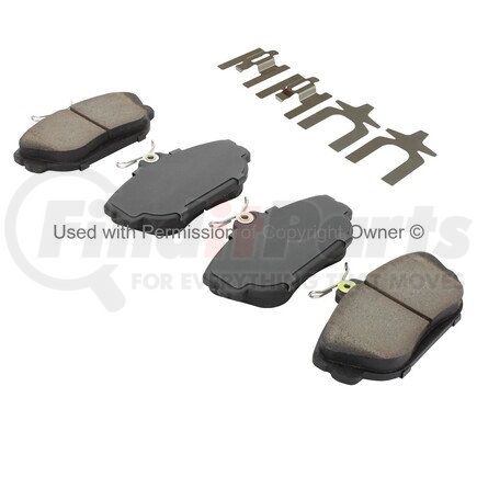 1003-0601M by MPA ELECTRICAL - Quality-Built Black Series Semi-Metallic Brake Pads w/ Hardware