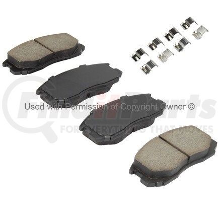 1003-0602C by MPA ELECTRICAL - Quality-Built Disc Brake Pad Set - Black Series, Ceramic, with Hardware