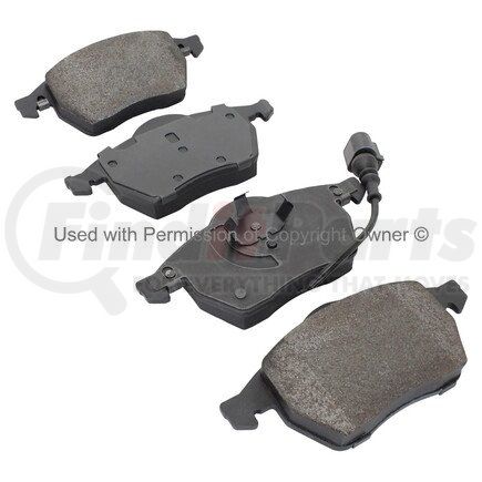 1003-0687M by MPA ELECTRICAL - Quality-Built Black Series Semi-Metallic Brake Pads w/ Hardware