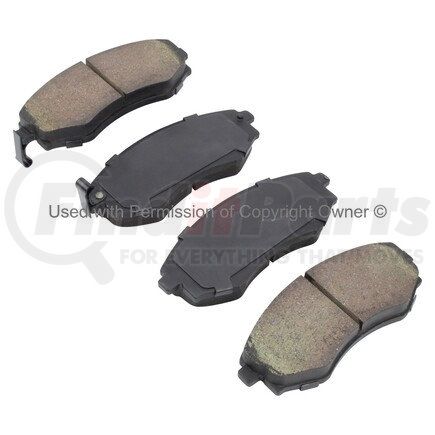 1003-0700AM by MPA ELECTRICAL - Quality-Built Black Series Semi-Metallic Brake Pads w/ Hardware