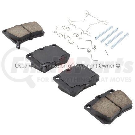 1003-0733C by MPA ELECTRICAL - Quality-Built Black Series Ceramic Brake Pads w/ Hardware