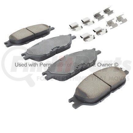 1003-0803M by MPA ELECTRICAL - Quality-Built Black Series Semi-Metallic Brake Pads w/ Hardware