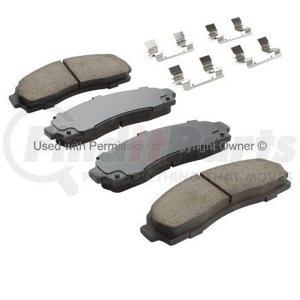 1003-0833M by MPA ELECTRICAL - Quality-Built Black Series Semi-Metallic Brake Pads w/ Hardware