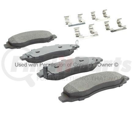 1003-0962M by MPA ELECTRICAL - Quality-Built Black Series Semi-Metallic Brake Pads w/ Hardware