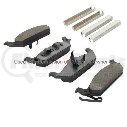 1003-0963M by MPA ELECTRICAL - Quality-Built Black Series Semi-Metallic Brake Pads w/ Hardware