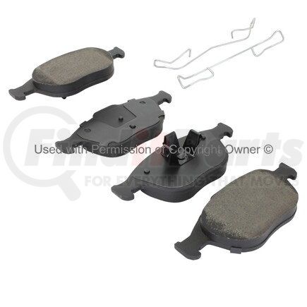 1003-0970M by MPA ELECTRICAL - Quality-Built Black Series Semi-Metallic Brake Pads w/ Hardware