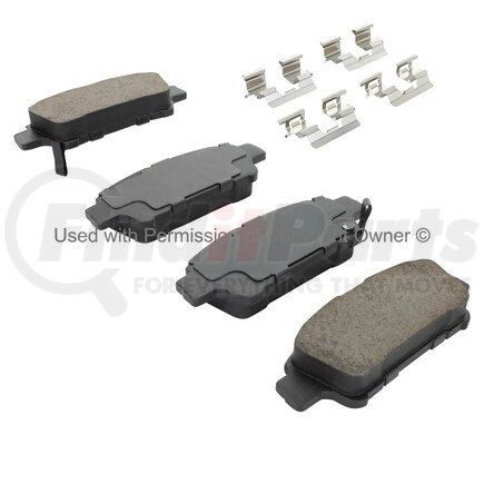 1003-0995M by MPA ELECTRICAL - Quality-Built Black Series Semi-Metallic Brake Pads w/ Hardware