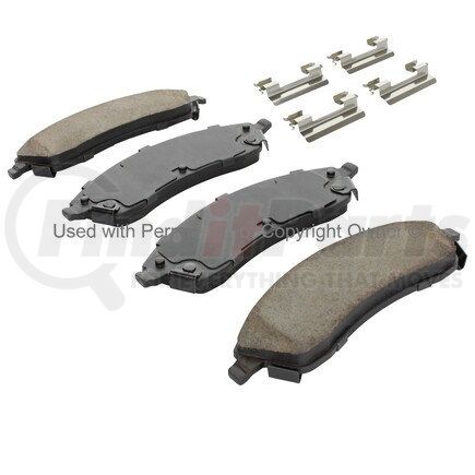 1003-1019M by MPA ELECTRICAL - Quality-Built Black Series Semi-Metallic Brake Pads w/ Hardware