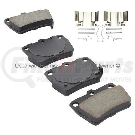 1001-1381M by MPA ELECTRICAL - Quality-Built Premium Semi-Metallic Brake Pads w/ Hardware