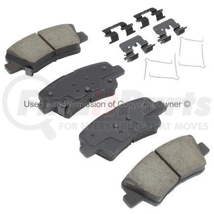 1003-1594C by MPA ELECTRICAL - Quality-Built Black Series Ceramic Brake Pads w/ Hardware