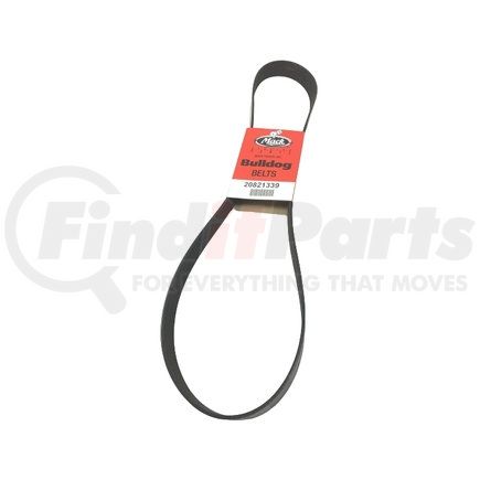 20821339 by MACK - Accessory Drive Belt - Serpentine V-Belt, 57.96" Length, 1.36" Width, 10 Ribs