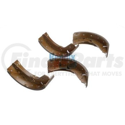 E11706990 by BENDIX - Formula Blue™ HD Riveted Brake Shoes - Rear, 1482-S699 (FMSI), 320 mm x 100 mm Brake Drum Diameter