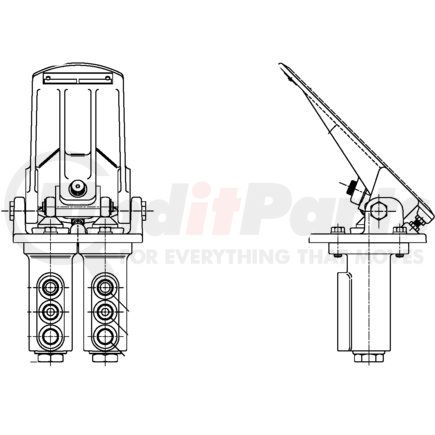 06-462-360 by MICO - Air Brake Spring Brake Modulating Valve - Pedal Dual Mod Valve