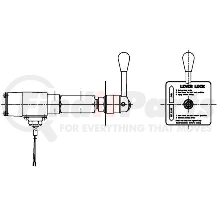 03-640-131 by MICO - Air Brake Lock - Lever Lock