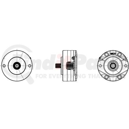 02-556-408 by MICO - B-Mount Multiple Disc Brakes - Narrow Design