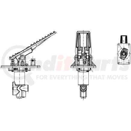 03-460-432 by MICO - Air Brake Spring Brake Modulating Valve - Reverse Modulating Valve