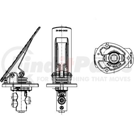 06-466-140 by MICO - Air Brake Spring Brake Modulating Valve - Pedal Modulating Valve