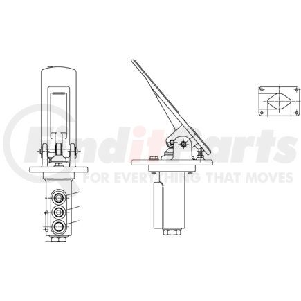 06-460-380 by MICO - Hydraulic Power Brake Flow Control Valve - Pedal Act Pow Brk Val