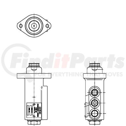 06-460-304 by MICO - Brake Modulating Valve - Push Rod Actuated Modulating Valve, 1500 PSI