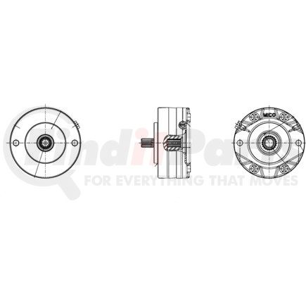 02-556-380 by MICO - B-Mount Multiple Disc Brakes - Narrow Design