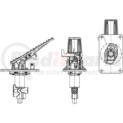 03-460-400 by MICO - Air Brake Spring Brake Modulating Valve - Reverse Modulating Valve