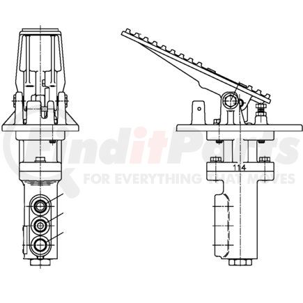 03-460-326 by MICO - Air Brake Spring Brake Modulating Valve - Reverse Modulating Valve