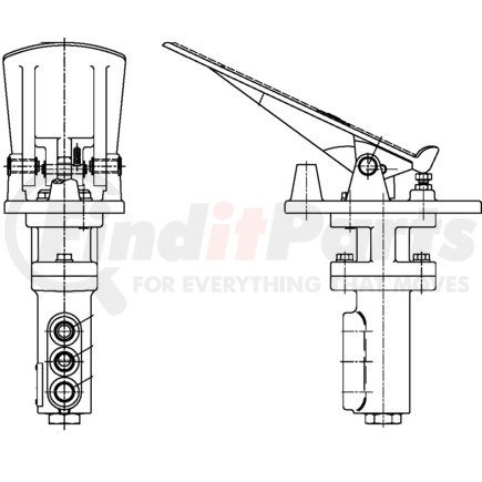 03-460-302 by MICO - Air Brake Spring Brake Modulating Valve - Reverse Modulating Valve