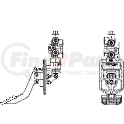 06-466-233 by MICO - Pedal Actuated Tandem Modulating Valve