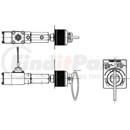 03-640-113 by MICO - Air Brake Lock - Twist Lock