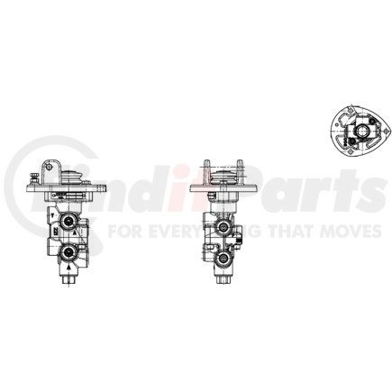 03-466-204 by MICO - Air Brake Spring Brake Modulating Valve - Tandem Modulating Valve