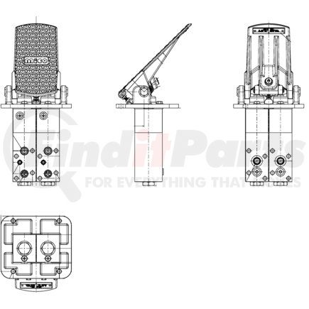 06-460-408 by MICO - Air Brake Spring Brake Modulating Valve - Dual Pedal Valve