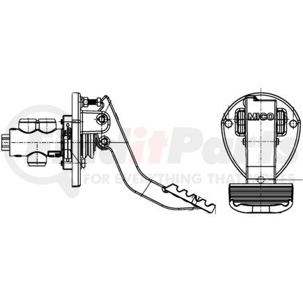 06-466-174 by MICO - Air Brake Spring Brake Modulating Valve - Pedal Modulating Valve