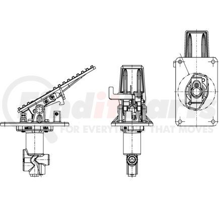 03-460-402 by MICO - Air Brake Spring Brake Modulating Valve - Reverse Modulating Valve