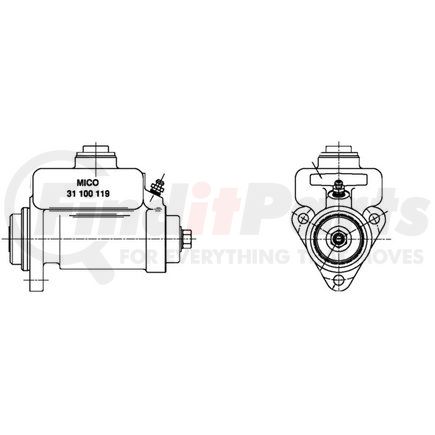 20-100-259 by MICO - MASTER CYLINDER SECTION