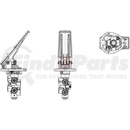 06-466-245 by MICO - Pedal Actuated Tandem Modulating Valve