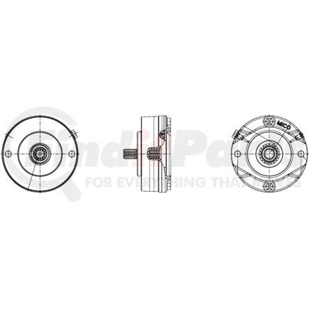 13-100-032 by MICO - B-Mount Multiple Disc Brakes - Narrow Design