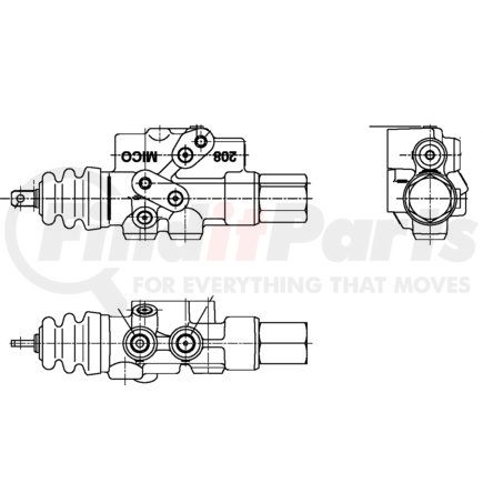 06-464-936 by MICO - Parking Brake Valve - Park/Secondary Valve